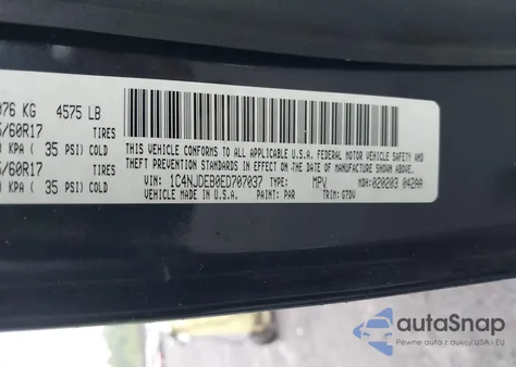 2014 Jeep Compass Latitude из США, поврежденный, VIN 1C4NJDEB0ED707037